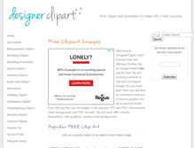 Tablet Screenshot of designerclipart.com